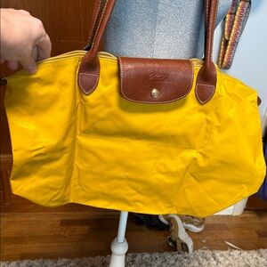 Longchamp Yellow Foldable Tote